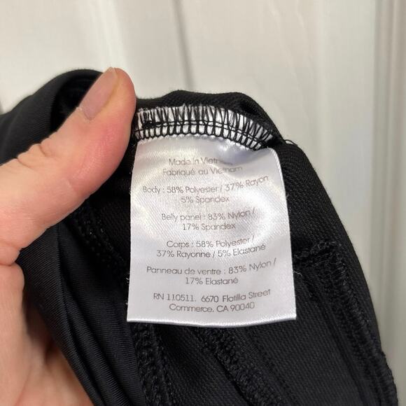 Ingrid & Isabel Soft Plaid Maternity Pants with Belly Panel Size Large - Picture 8 of 10